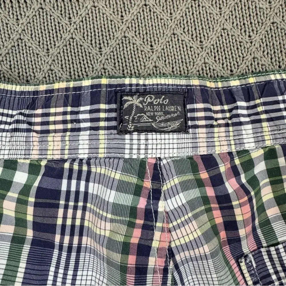 Ralph Lauren Plaid Swim Trunks - Multicolor ~ 8/10